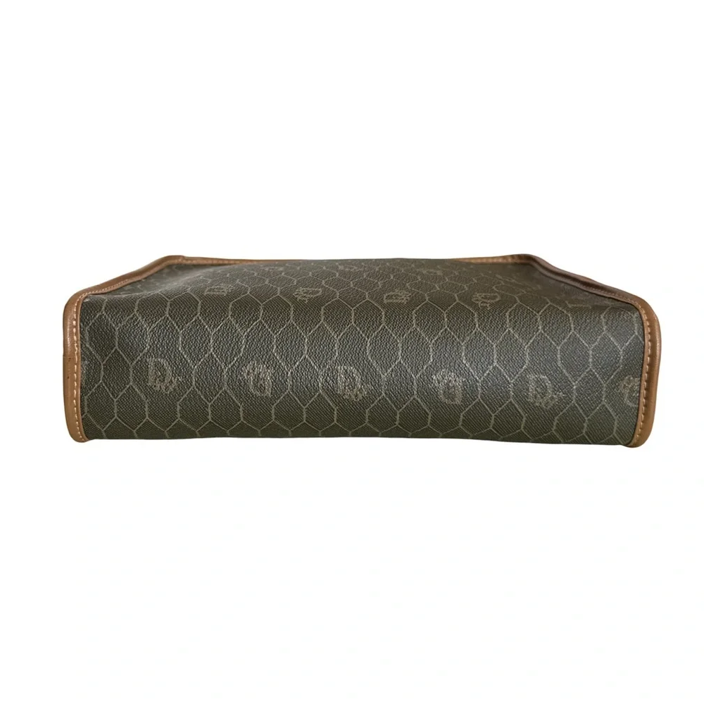 CHRISTIAN DIOR Honeycomb Zip Toiletry Bag